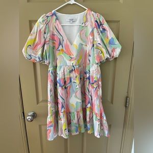 Xs Crosby multicolor bubble dress